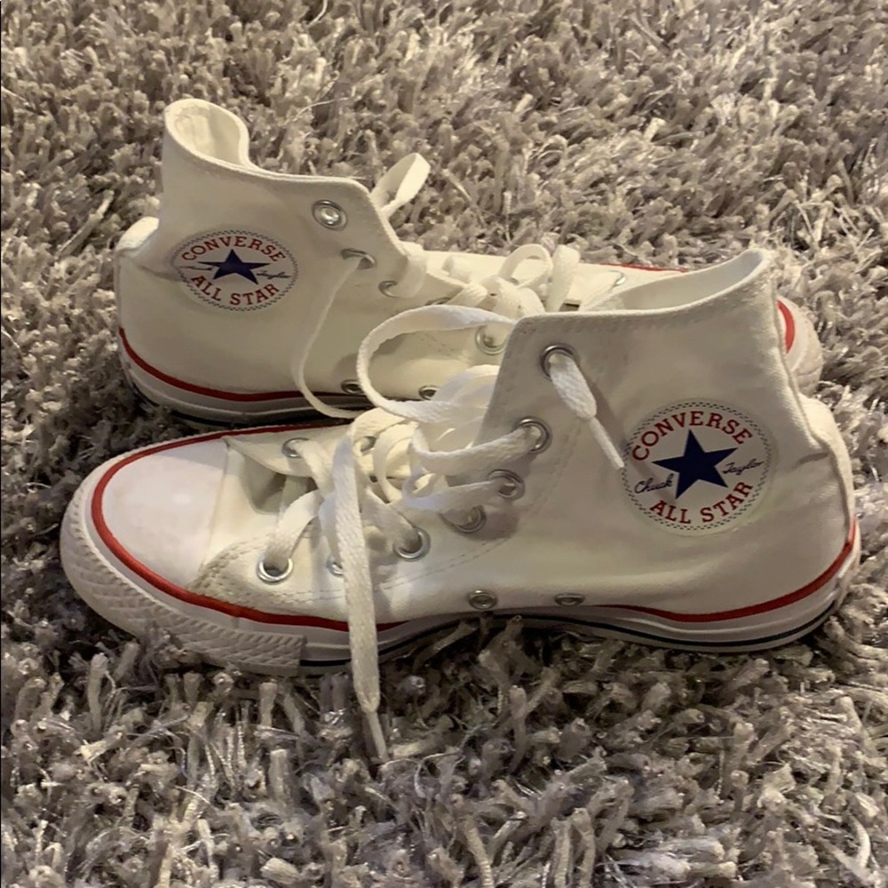 Brand new white converse